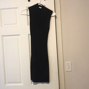 Black high neck homecoming dress